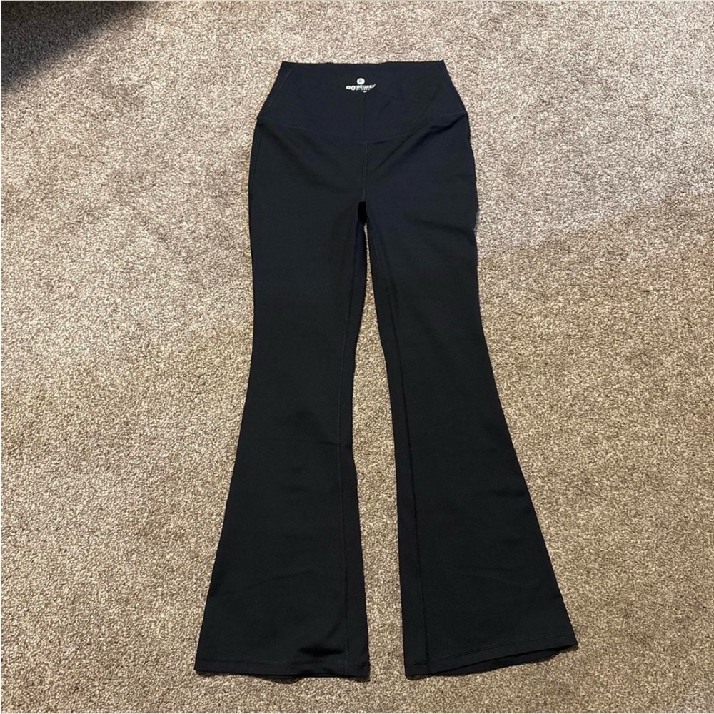90 Degree by Reflex Flare Leggings with Fold Over Waistband
